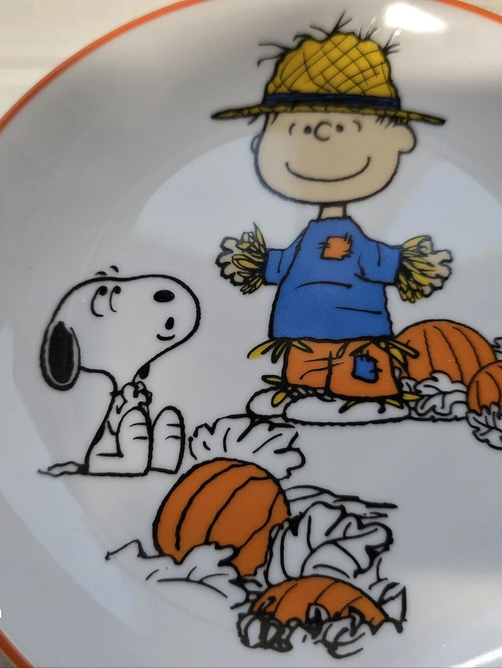 NEW 4 Peanuts Snoopy FALL * HALLOWEEN Appetizer Dessert Plates 6
